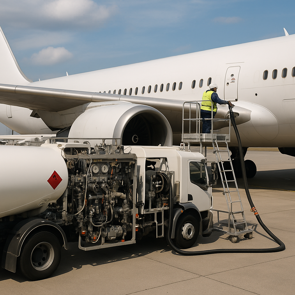 aviation fuel refueling aircraft airport